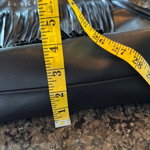 Victoria's Secret Black Fringe Tote with Cascading Tassels - Picture 11 of 12